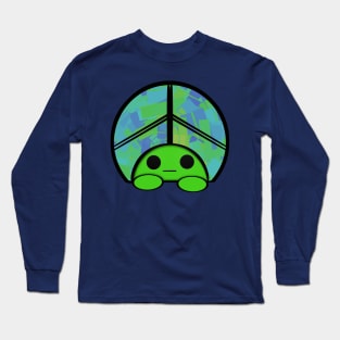 Turtle World Peace Sign Long Sleeve T-Shirt